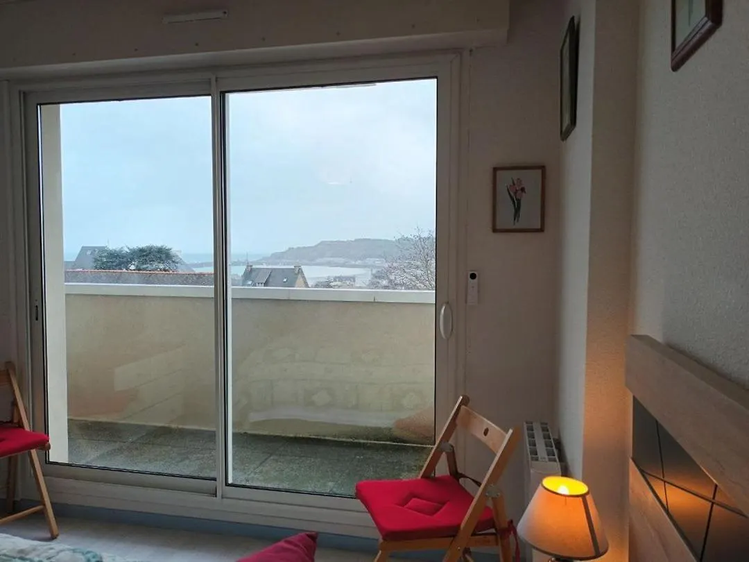 664 - Bel Appartement A Erquy, A 400M De La Plage Du Centre Offrant Une Vue En Hauteur Du Port 0*, Erquy